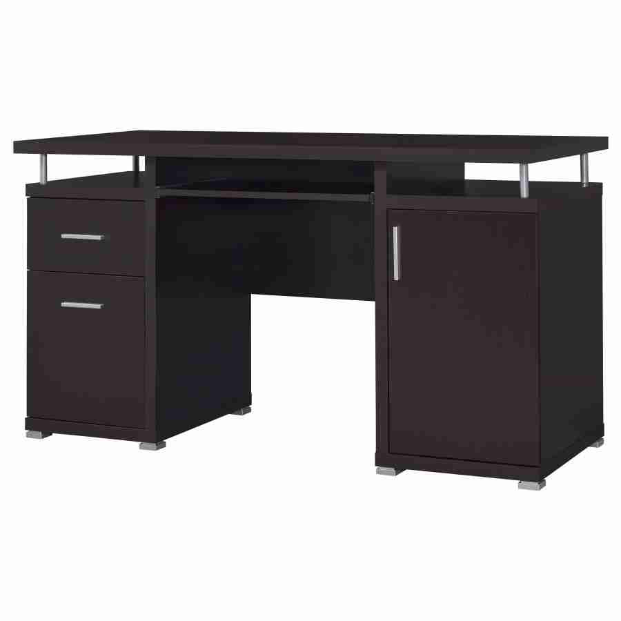 Coaster Tracy 55-Inch 2-Drawer Computer Desk in Cappuccino - American ...