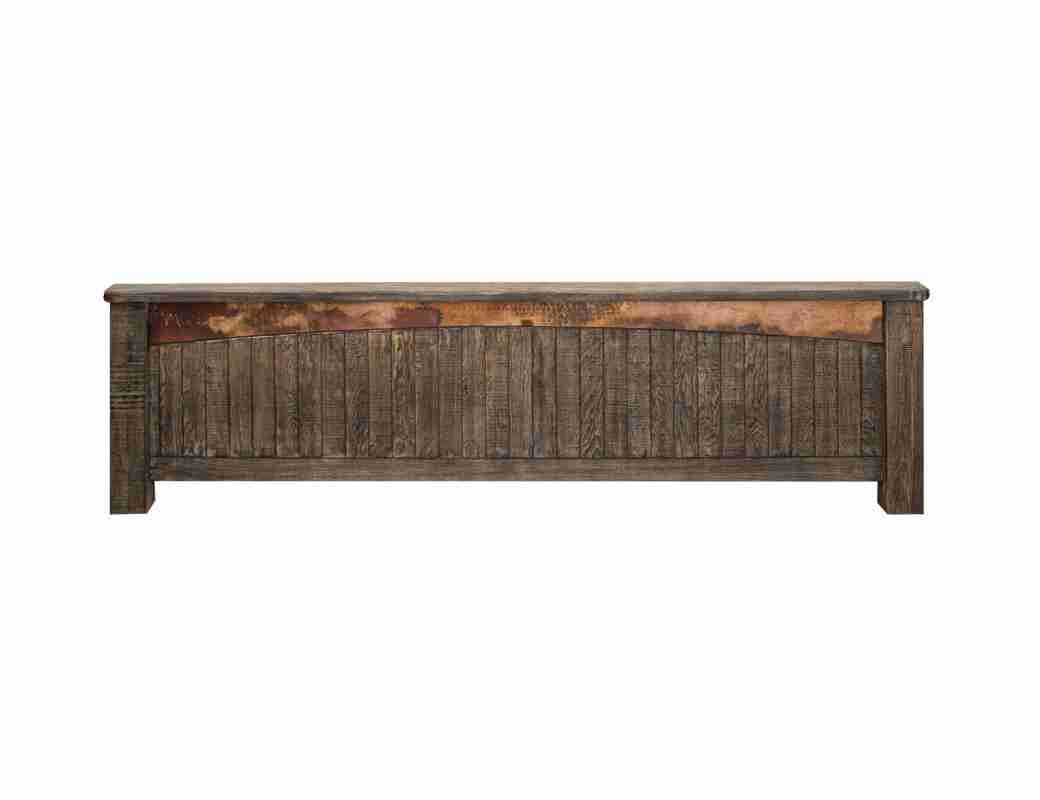 International Furniture Direct Blackburn King Solid Wood Platform Bed