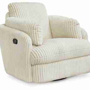 Ashley Furniture Tie-Breaker Swivel Glider Recliner - Ivory