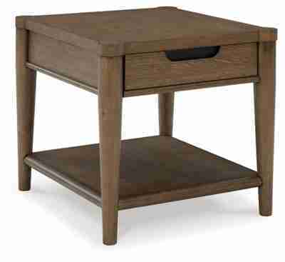 Ashley Roanhowe Rectangular End Table, Brown - American Furniture Outlet