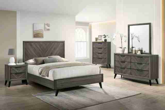 Furniture of America Vagan Gray Dresser with Mirror - American Furniture Outlet Furniture of America Vagan Gray Dresser with Mirror - American Furniture Outlet