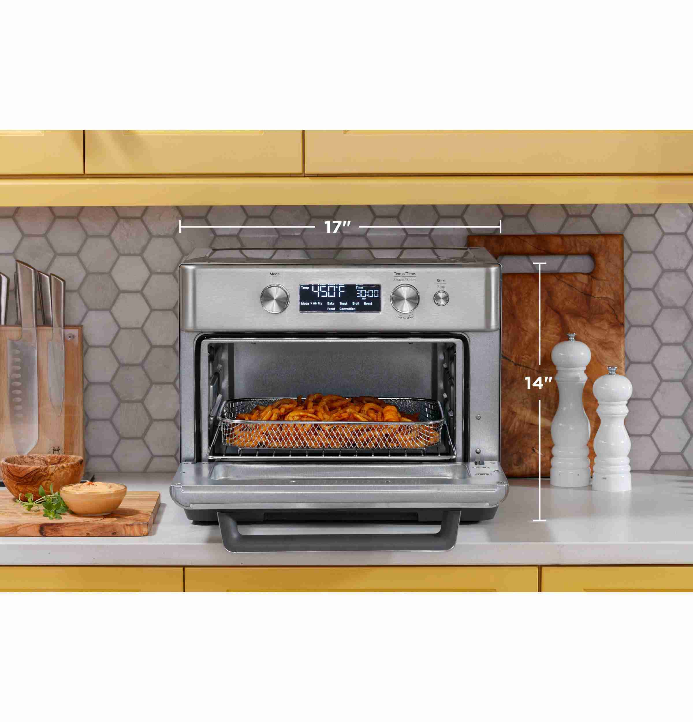 GE Digital Air Fry 8-in-1 Toaster Oven - American Furniture Outlet