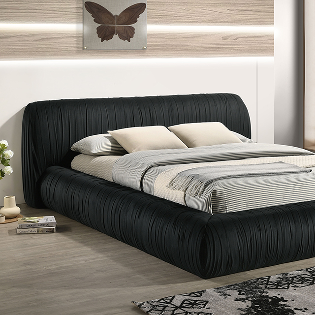 Palmdale Bed Black FM72006BK-Q-BED