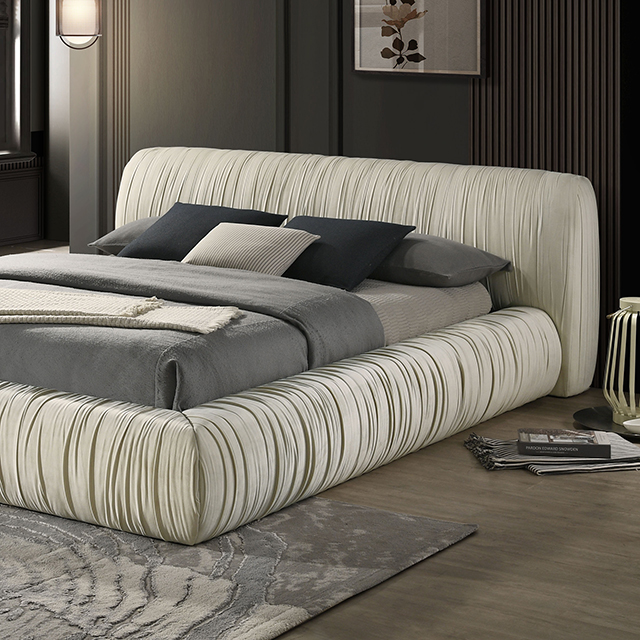 Palmdale Bed Ivory FM72006IV-Q-BED
