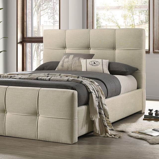 Merced Bed Ivory FM72007BG-Q-BED